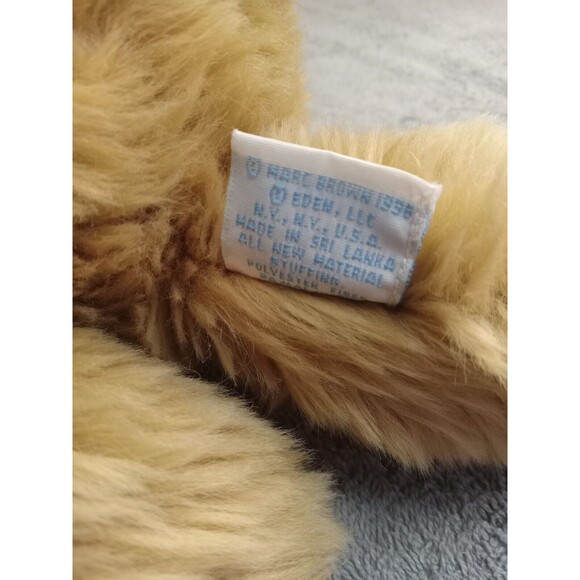 Eden Marc Brown Arthur Puppy Dog Plush Pal 12" Brown tan Red Collar 1996 Vintage - Picture 5 of 6